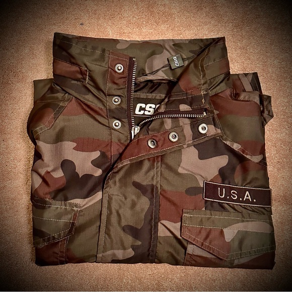 (#124) CSG Men’s Camouflage Windbreaker Jacket - Picture 8 of 12